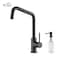 Kibi Macon Single Handle Bar Sink Faucet with Soap Dispenser C-KKF2012MB-KSD100MB - alternate 1
